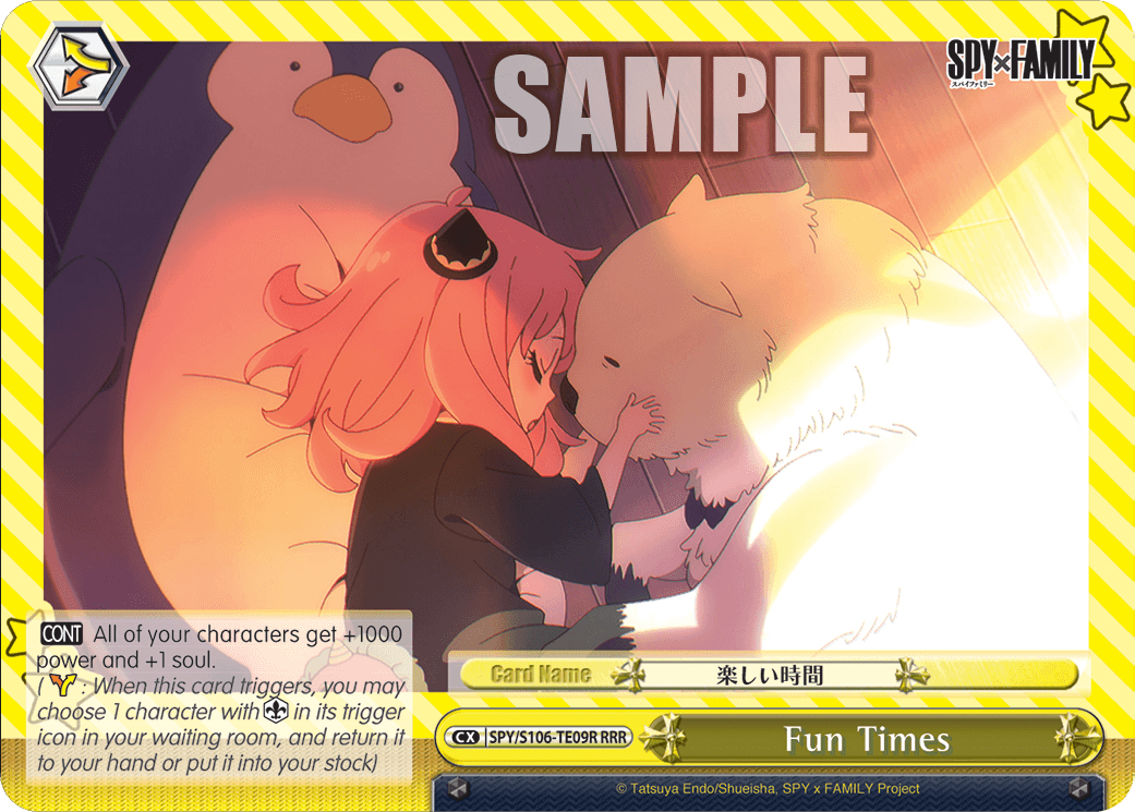 Carte Climax Weiss Schwarz — Fun Times, Spy x Family